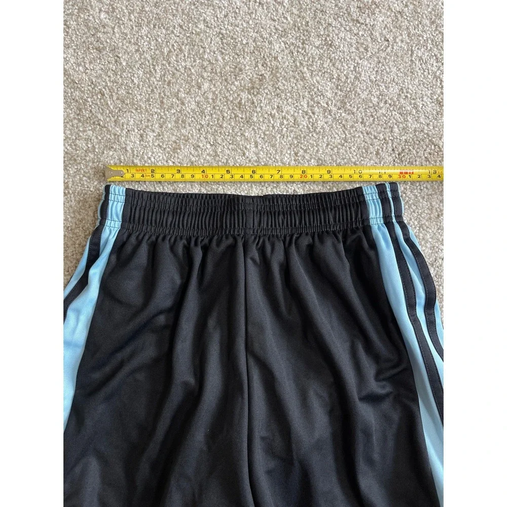 Adidas Performance Climalite Soccer Shorts Lined Black Blue Youth XL